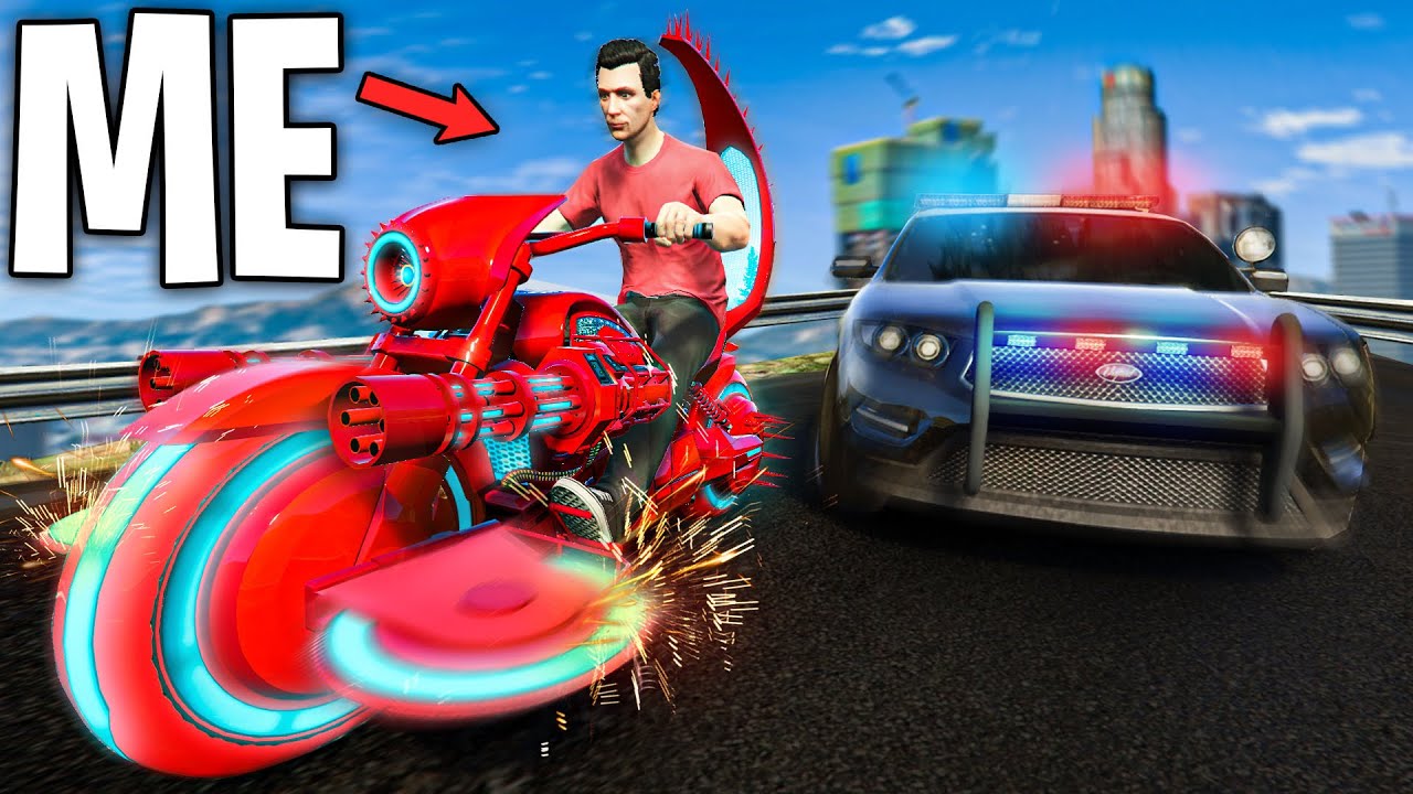 Running from Cops with Craziest Bikes on GTA 5 RP