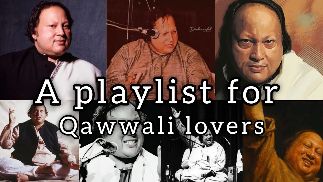 A playlist of nusrat fateh ali khan all popular qawaali's 💝💘