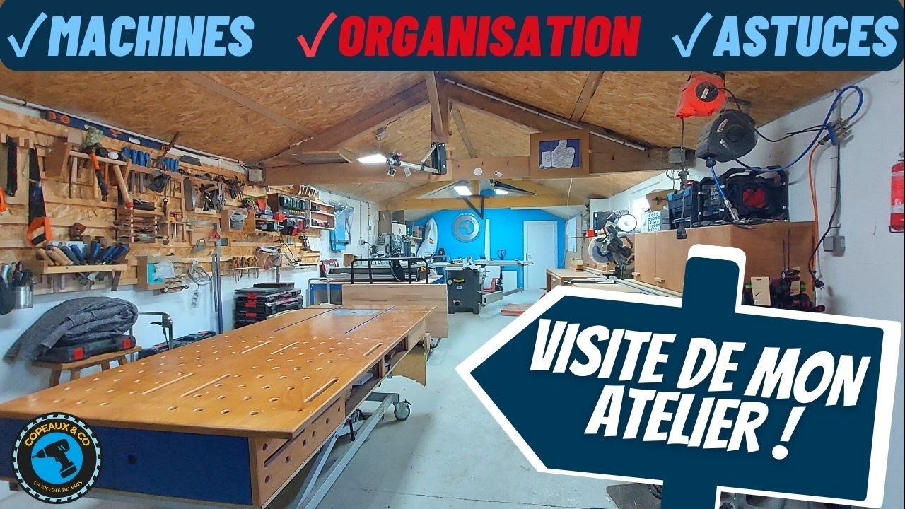 🧭➡️➡️ JE VOUS FAIS VISITER MON ATELIER! Machines, astuces, rangements...suivez le guide!👩🏽‍🔧