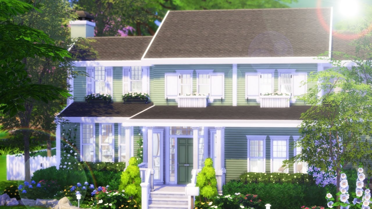 SUBURBAN FAMILY HOME ♥| The Sims 4 Speedbuild + CC LINKS