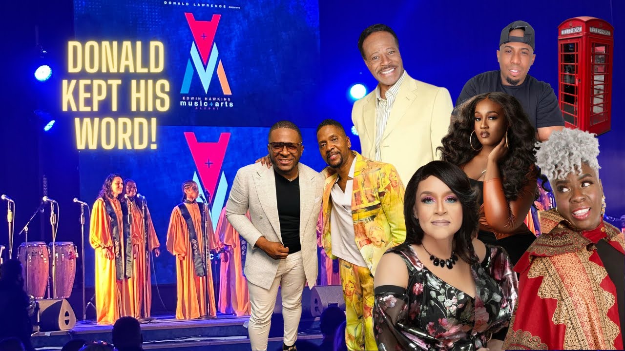 Donald Lawrence Kept His Word! - Music + Arts Global #EdwinHawkins #DonaldLawrence #GospelMusic