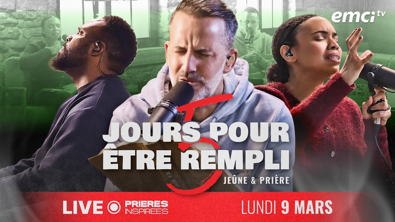 LIVE Prières inspirées 2026 « 5 JOURS POUR ÊTRE REMPLI » - JOUR 1