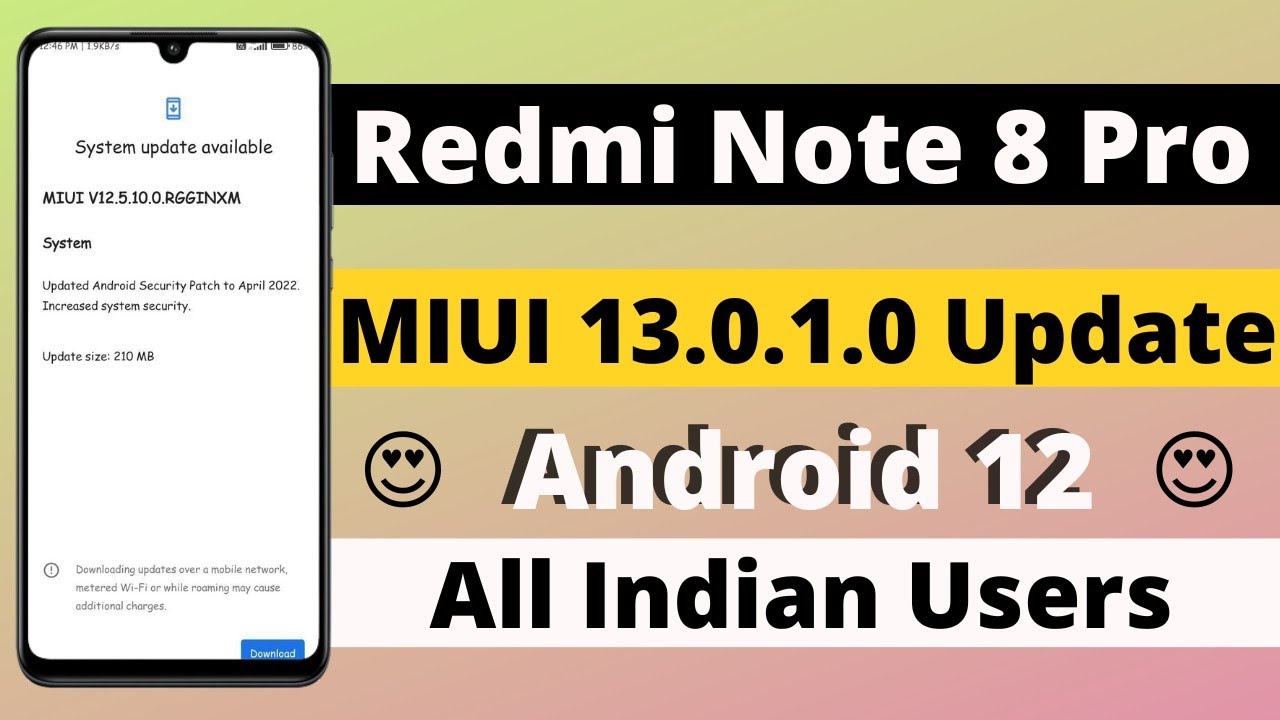 Redmi Note 8 Pro MIUI 13 - Android 12 Update | New Control Center | Redmi Note 8 Pro New Update