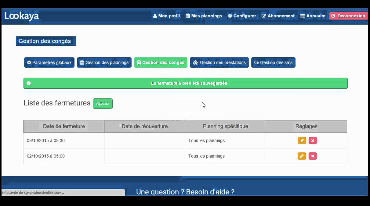 [FAQ] Comment configurer mon agenda Lookaya ?