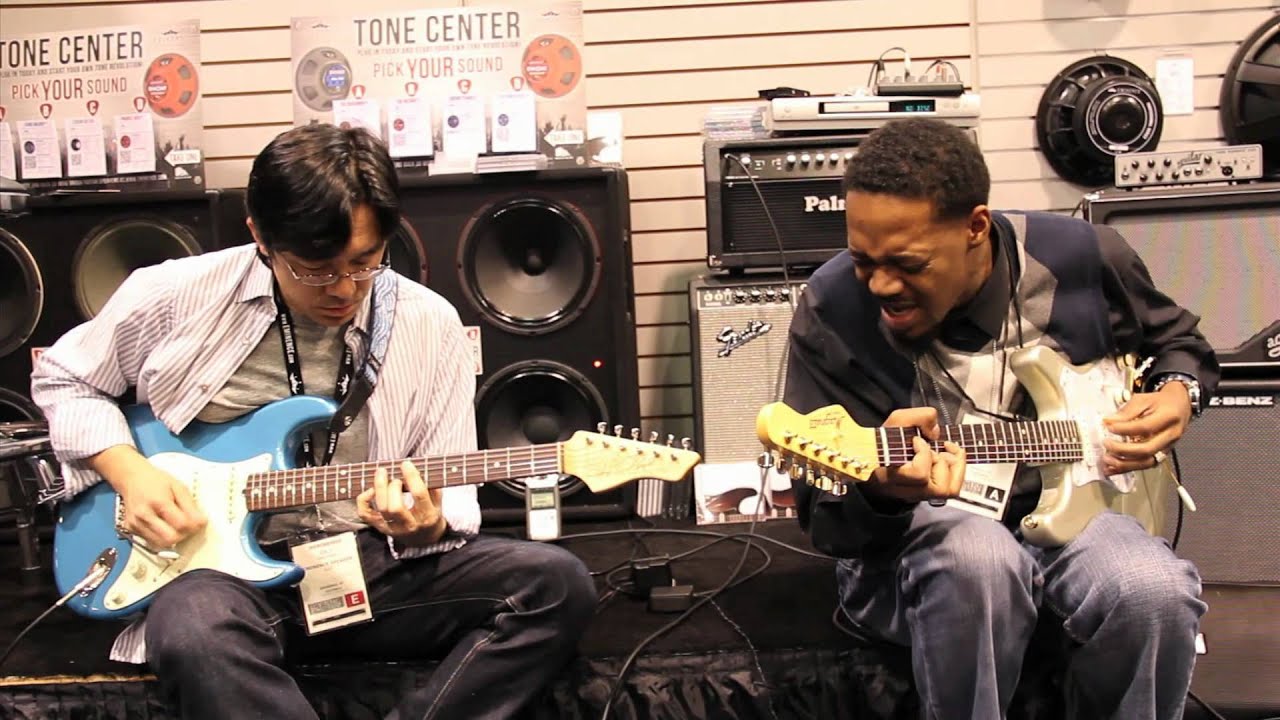 Little Wing - Tomo Fujita and Eric Gales with Eminence at NAMM 2012