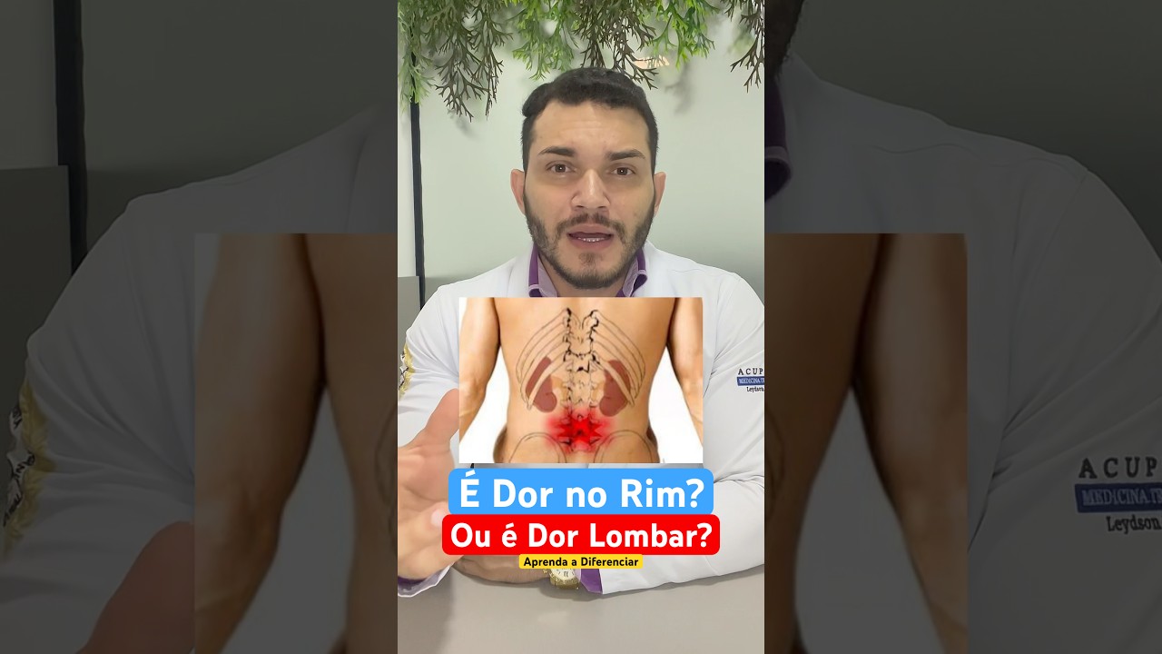 Diferenciar Dor no Rim e Dor Lombar #dornorim #dorrenal #dorlombar #reelviral #lombalgia #dor