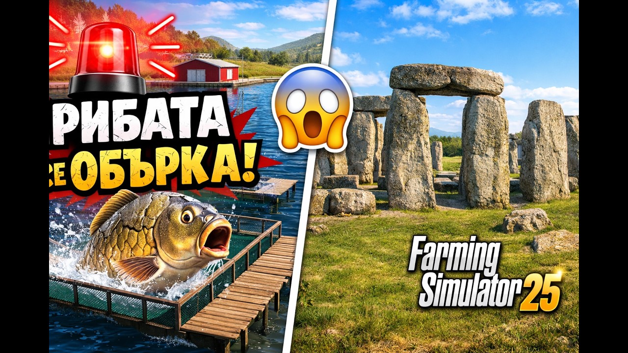 ХАОС С РИБАТА! 😱 И открих Стоунхендж в Kinlaig | Farming Simulator 25