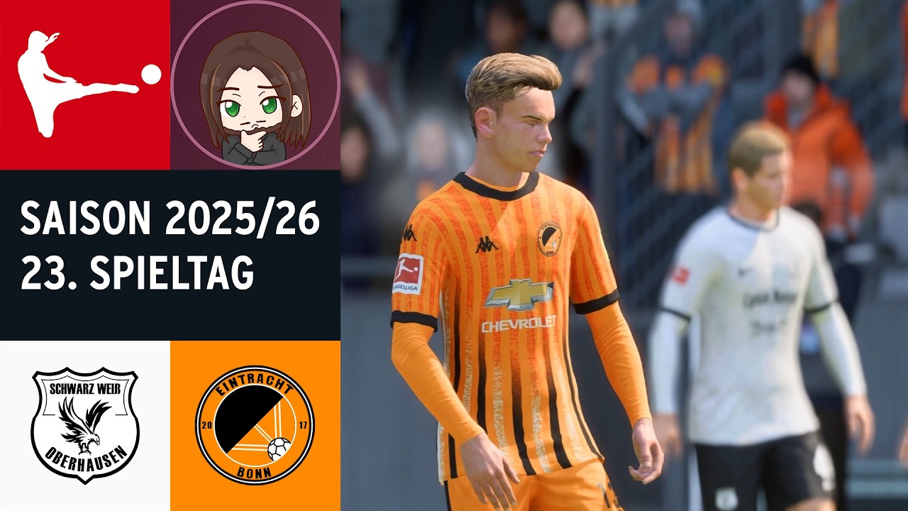 Schwarz Weiß Oberhausen - Eintracht Bonn | 23. Spieltag | Youtube Bundesliga 2025/26