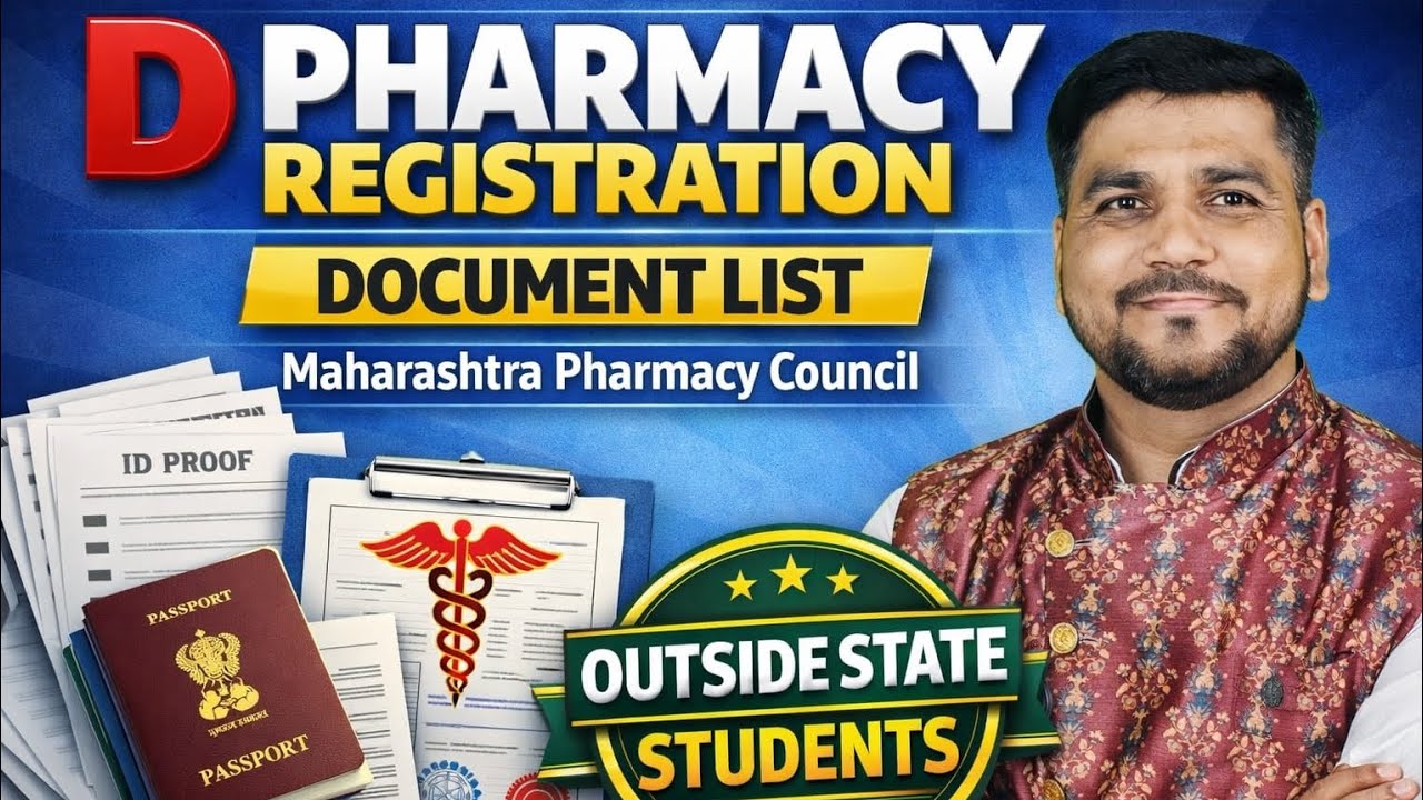 D Pharmacy Registration Document List | Maharashtra Pharmacy Council | Other State Studants
