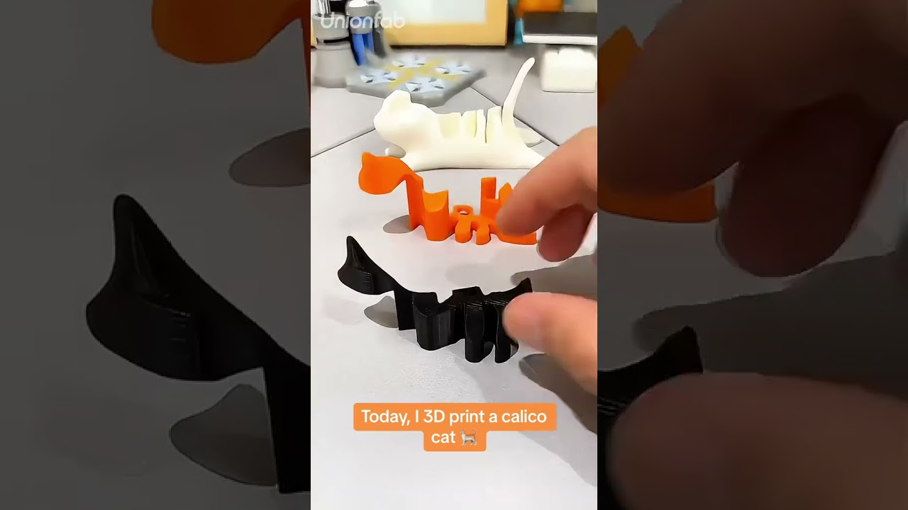 3D printed a calico cat!🐾 Do you think calico cats are the most beautiful?