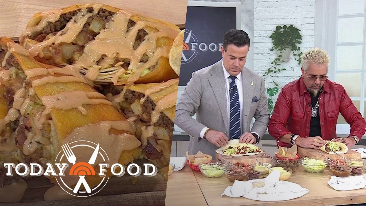 Guy Fieri Shares His Recipe for Bacon Cheeseburger Burrito