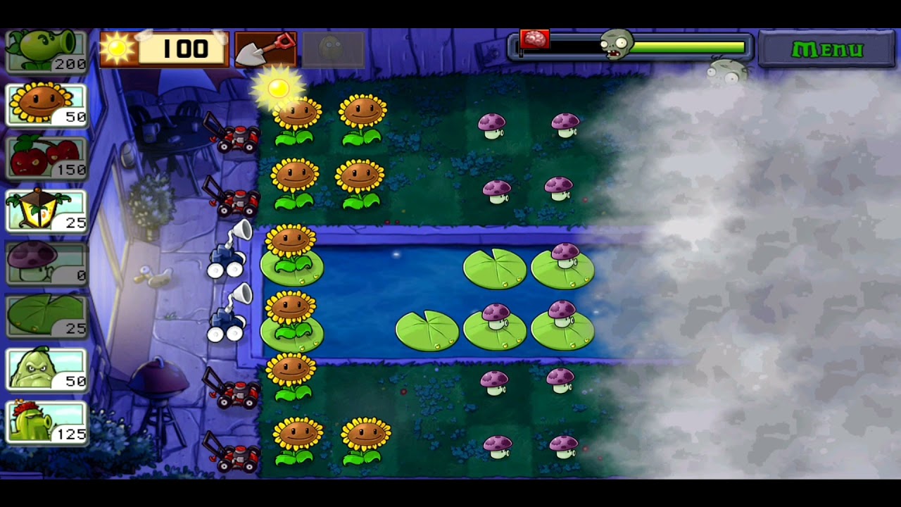 Plants vs Zombies Fog Level 3 Walkthrough | PVZ | ST Warriors Gaming | STW