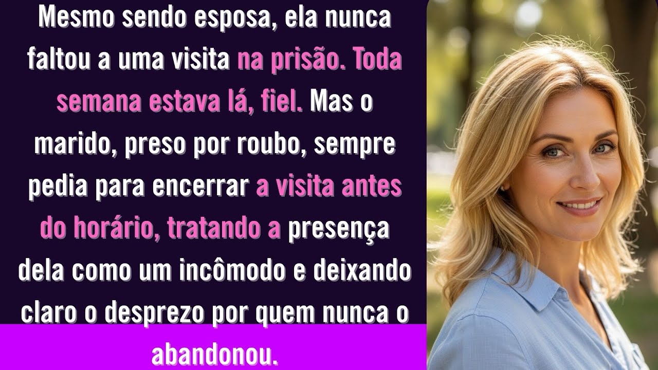 Mesmo sendo esposa, ela ia à prisão toda semana — o marido, preso por roubo, ele a despresava