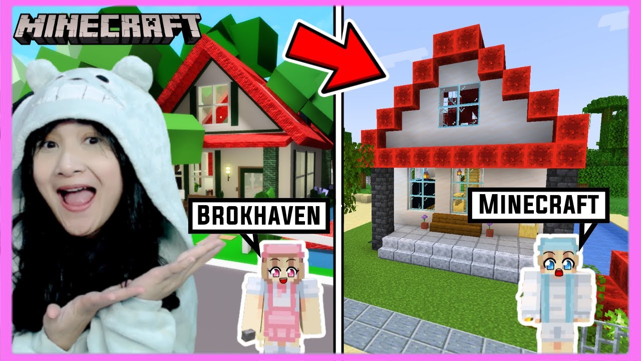 Build Battle Rumah Brookhaven di Minecraft ! @bangboygamingYT
