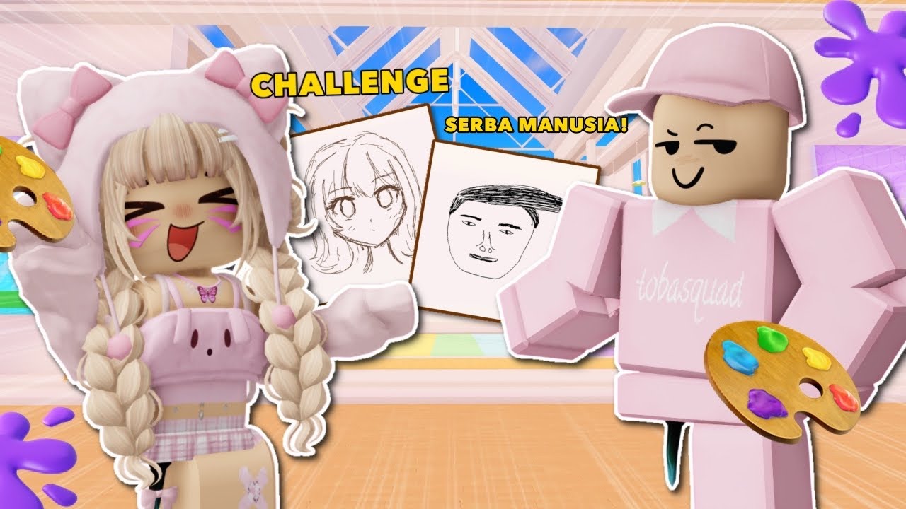 CHELLENGE SPEED DRAW SERBA MANUSIA BESAMA BANG TOBA KACAU BANGET‼️😭 | Roblox Indonesia