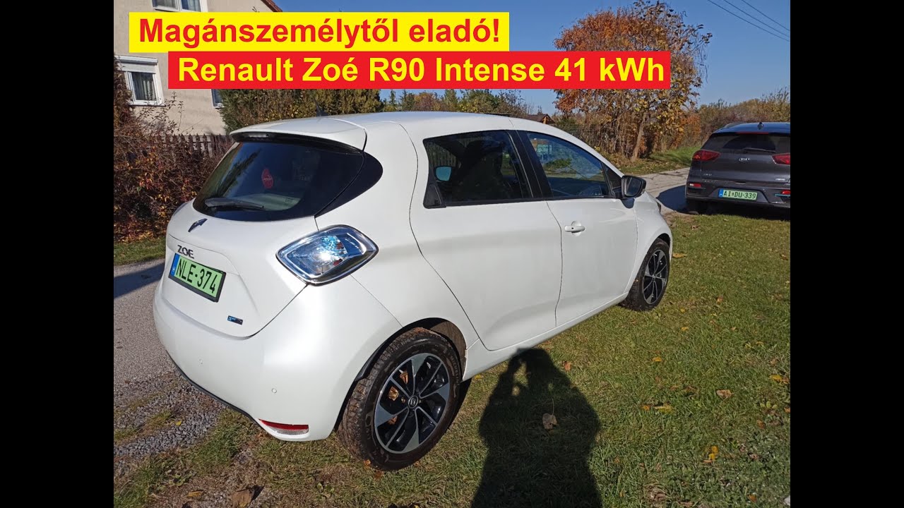 Eladó Zoé R90 Intens 41 kWh⚡ akkuval, Szihalom településen. iá: 3,9 millió Ft.