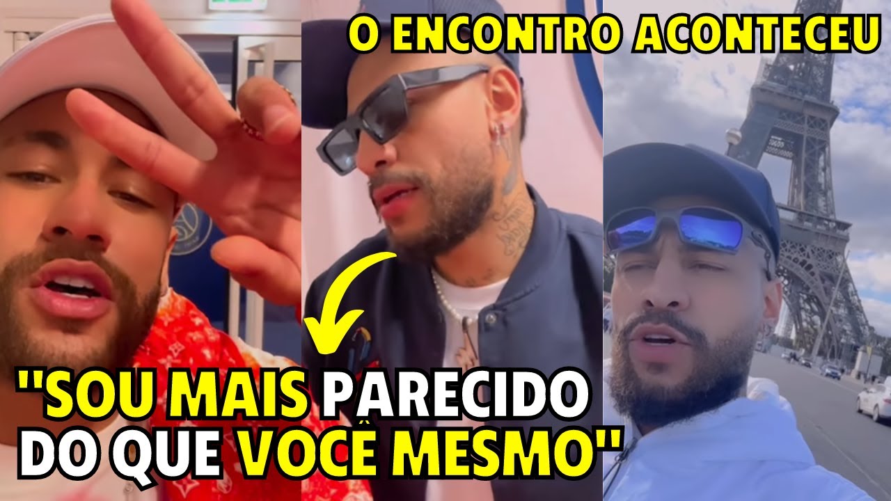 SÓSIA DO NEY ENCONTRA COM O PRÓPRIO NEYMAR EM PARIS!!