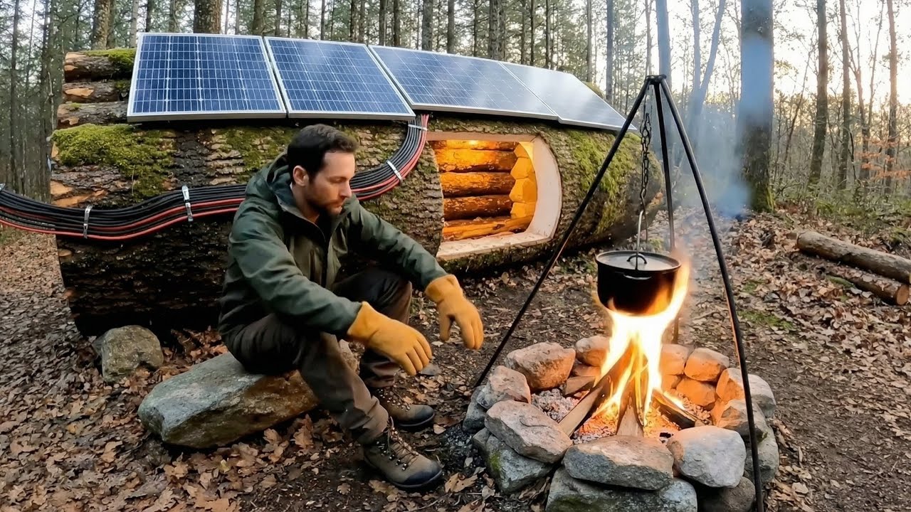 I Got Lost in the Forest… Then Built a Secret Treehouse on a Giant Tree