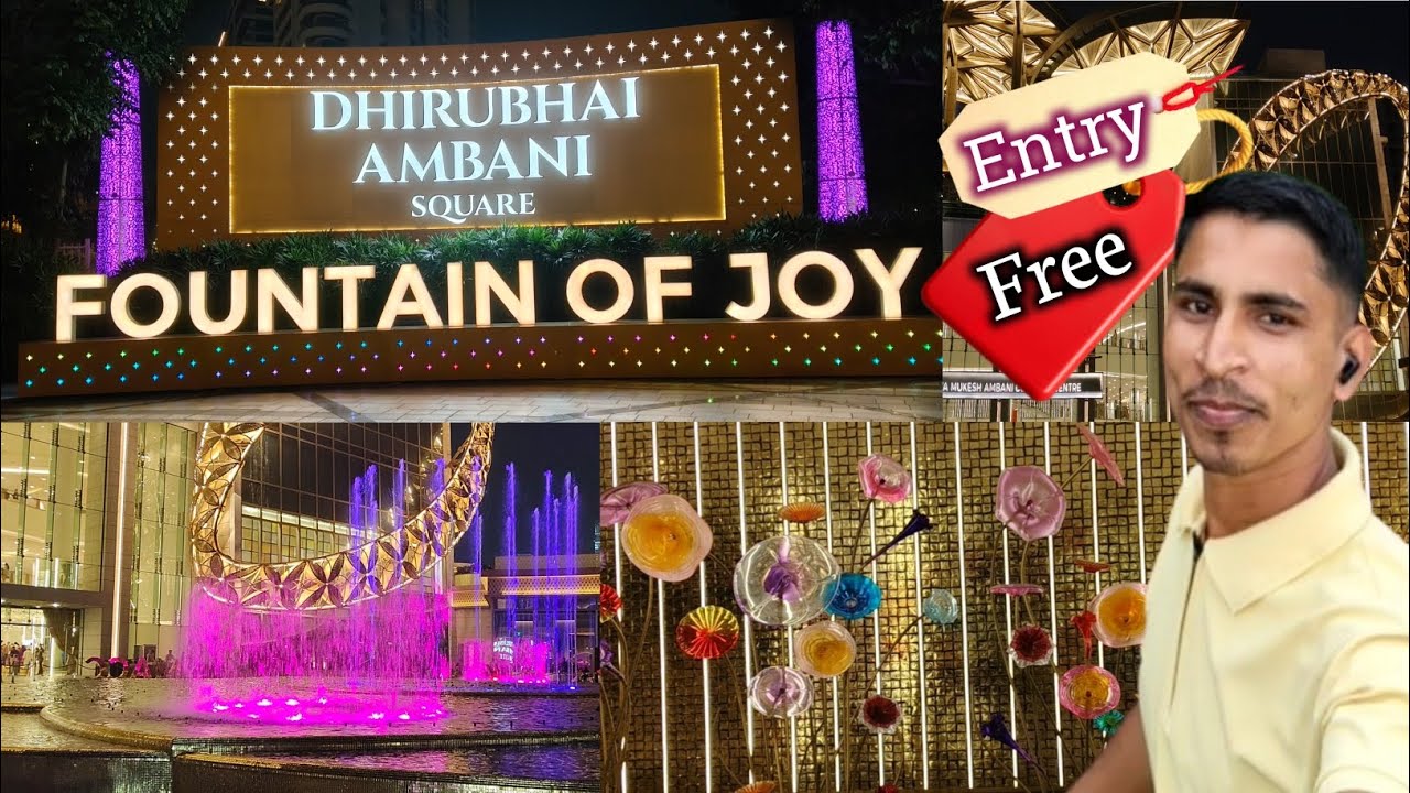 BKC|Fountain ⛲ Of Joy|Dheeru Bhai Ambani Square Kaise Jaaye|Neeta Mukesh Ambani culture centre BKC
