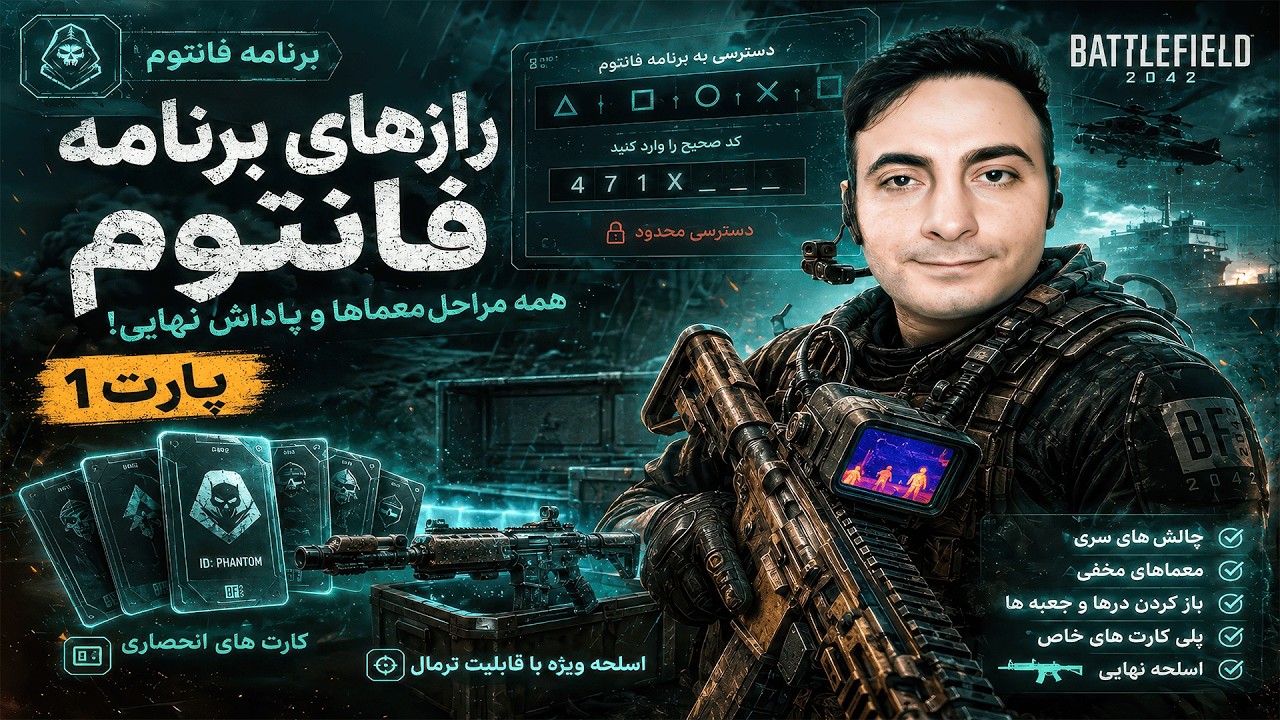 راهنمای گام به گام برنامه فانتوم بتلفیلد 2024 برای همه پارت یک