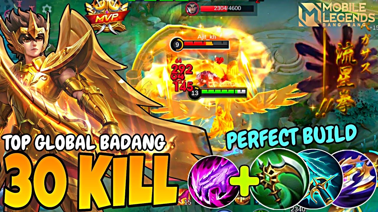 30 KILLS MVP WITH BADANG JUNGLE PERFECT BUILD! | Top 1 Global Badang