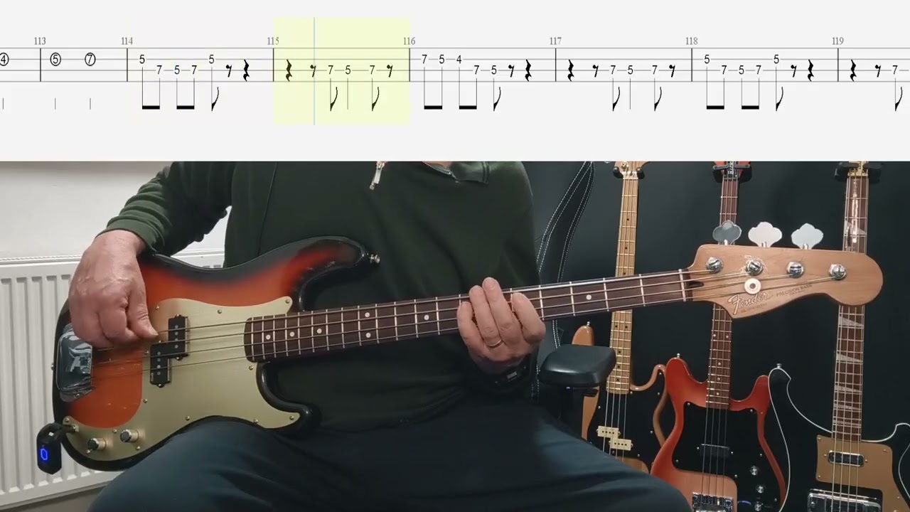 The Clash - Police And Thieves Bass Cover With Tab (Original Bass Track Removed)