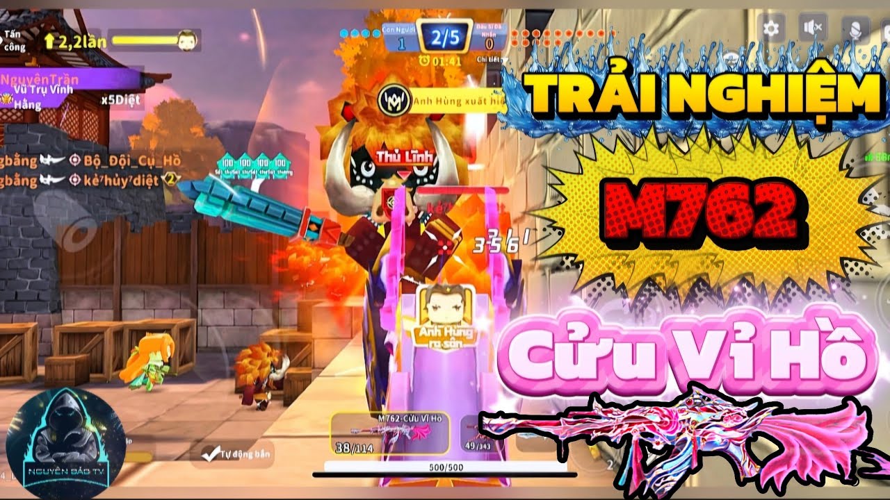 Mini World Royale - Trải nghiệm M762 Cửu vỉ hồ trong chế độ dã nhân