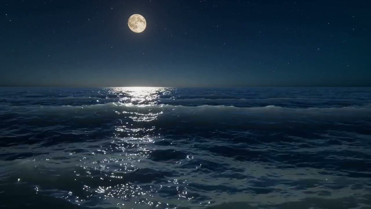 Moonlit Ocean | Sleep Background Video