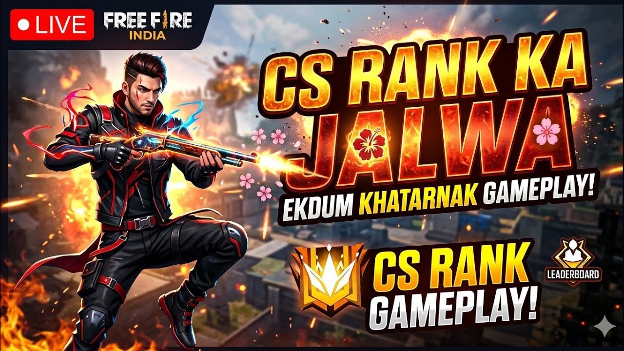 🔴 LIVE 🌺: CS RANK KA JALWA 💥 | Ekdum Khatarnak Gameplay!