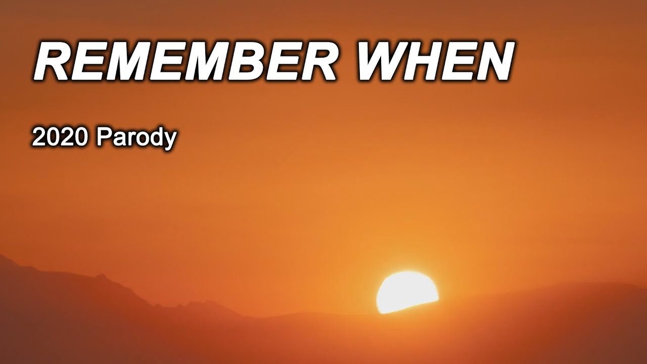 Remember When 2020 Parody