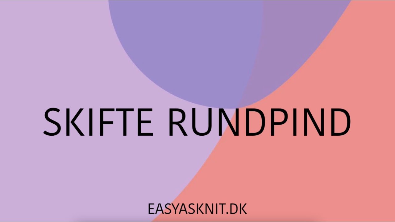 Skifte rundpind