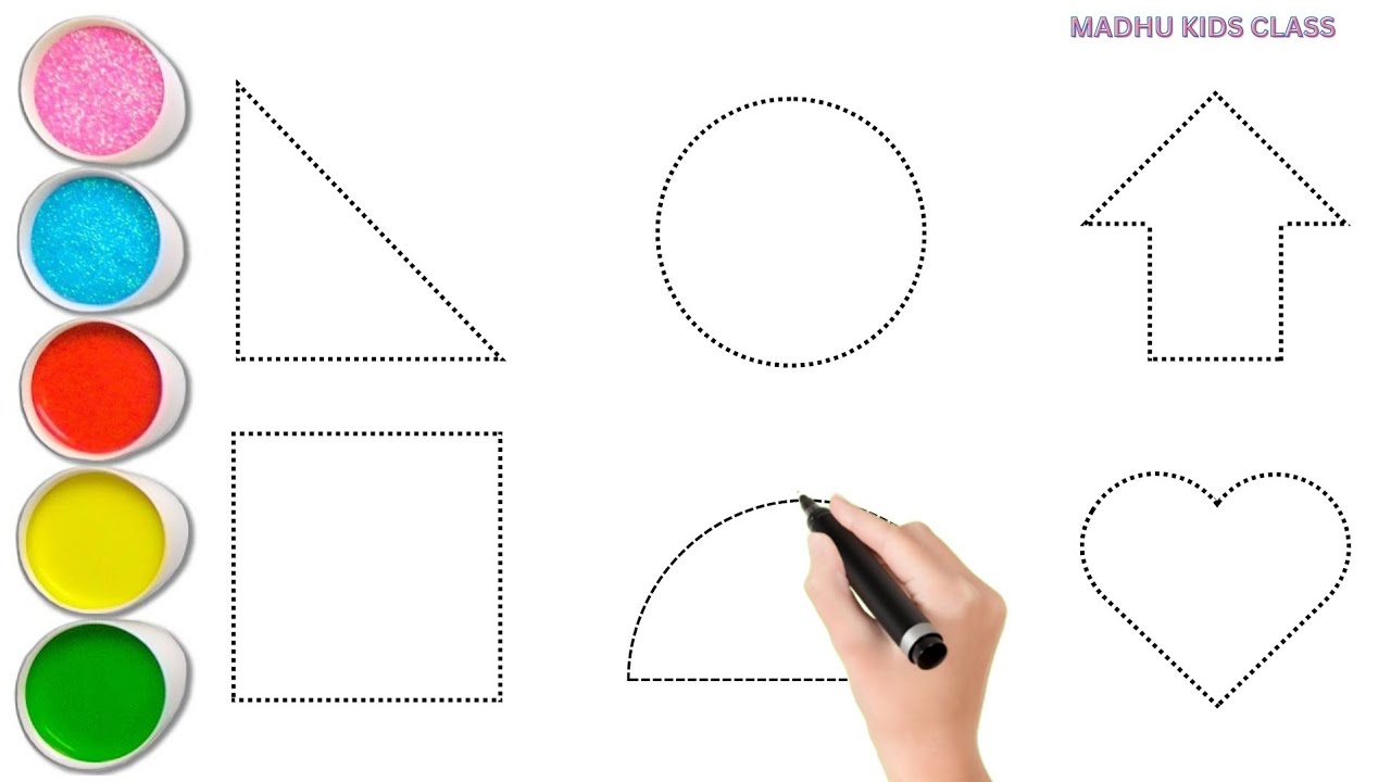 Shapes song for kids, Learn 2d shapes, colors for toddlers | Preschool Learning part