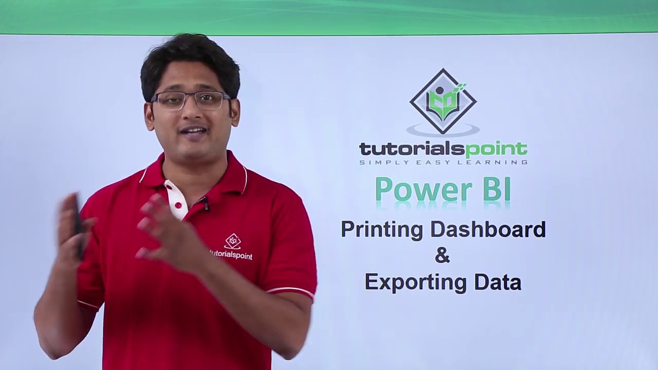 Power BI - Printing dashboard and exporting data