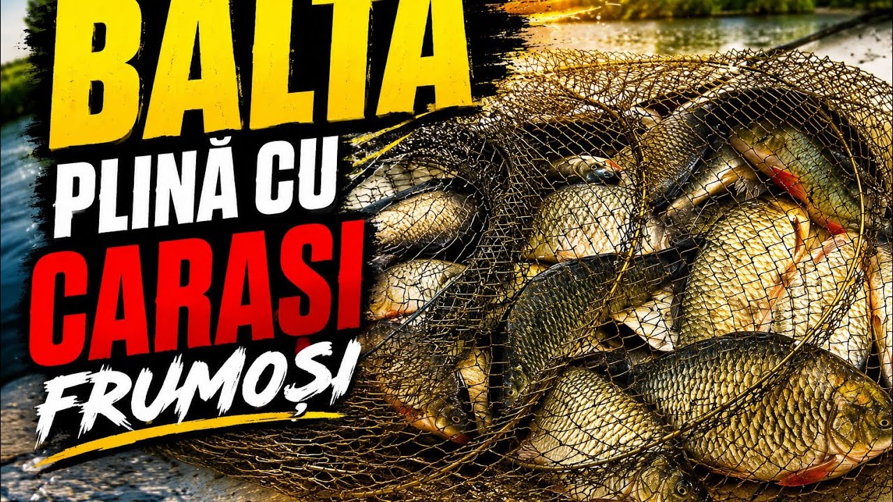 Balta plina cu Caras,,am prins numai Caras Mare!!!#pescuitpesalbatic #hoinaruldeltei