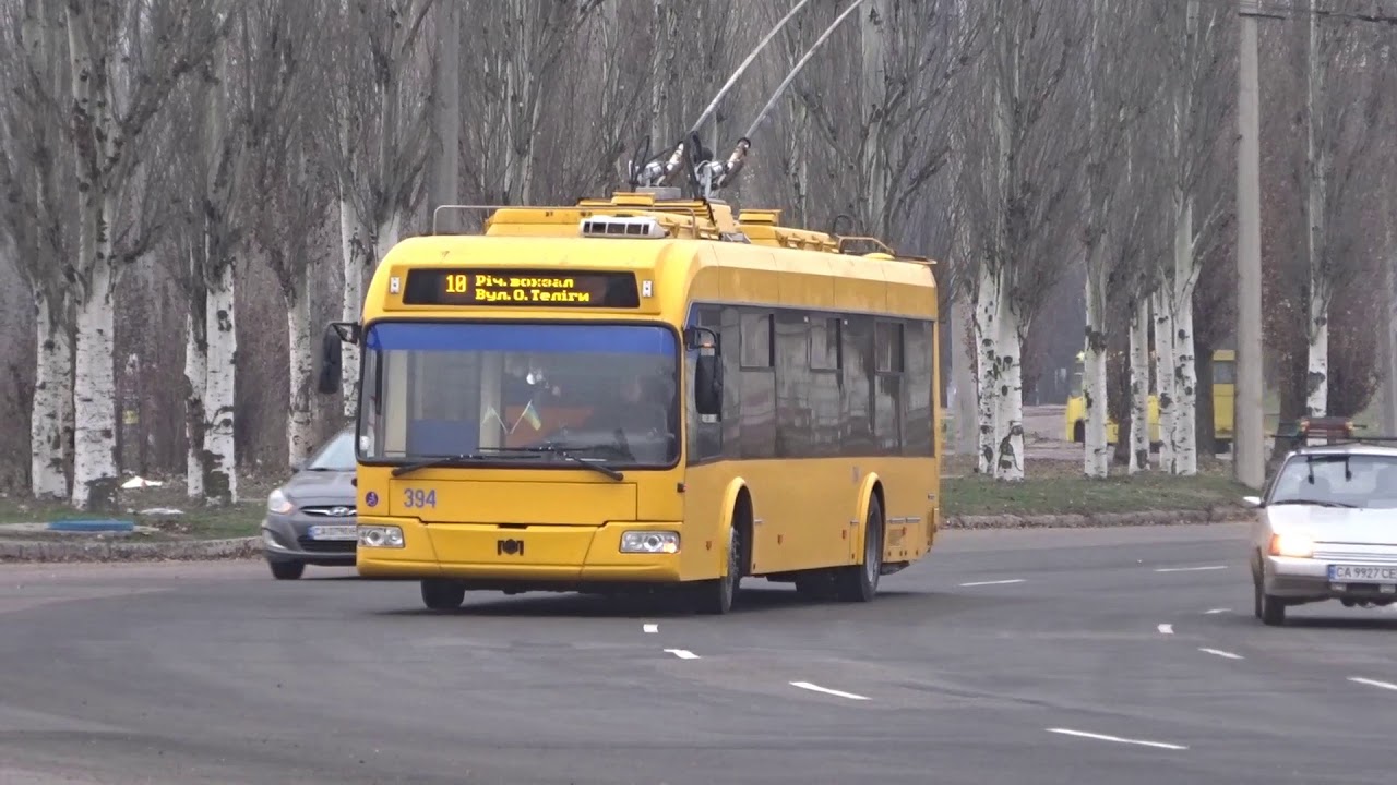 Черкасский троллейбус - Аномально тёплый декабрь БКМ 321, ЗиУ-10, Богдан Т70117, Киев-12.05
