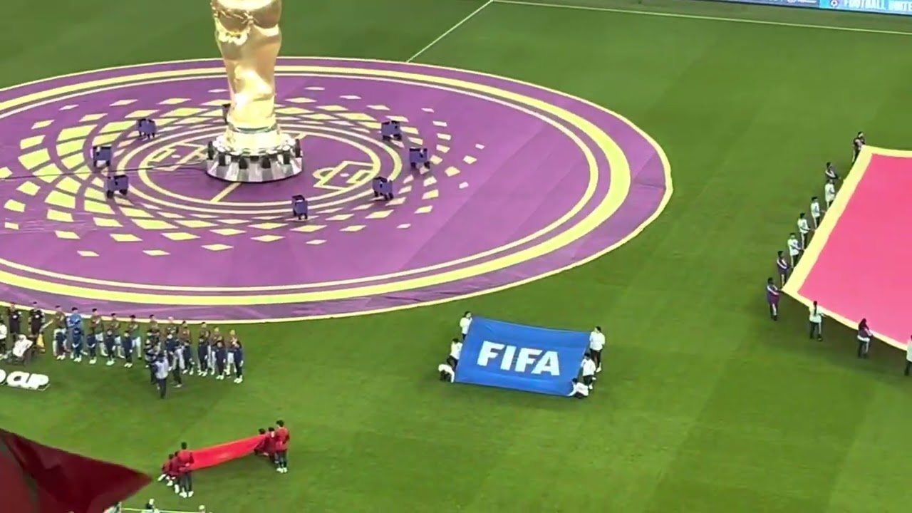 L&rsquo;hymne national marocain 🇲🇦 Maroc vs Canada | Qatar 2022 🇶🇦