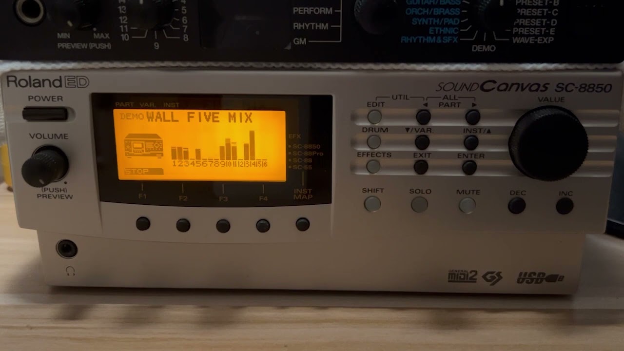 Roland SC-8850 Factory Demo Songs (HQ)