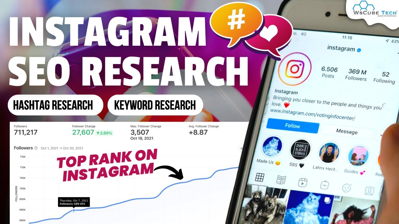 INSTAGRAM SEO: How to Rank Top on Instagram  | Keyword/Hashtags Research for Instagram