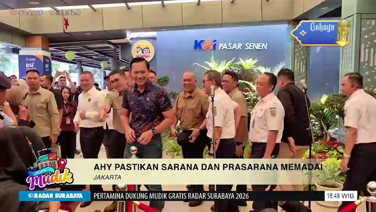 Tinjau Stasiun Pasar Senen Menteri AHY Pastikan Saran dan Prasarana Memadai