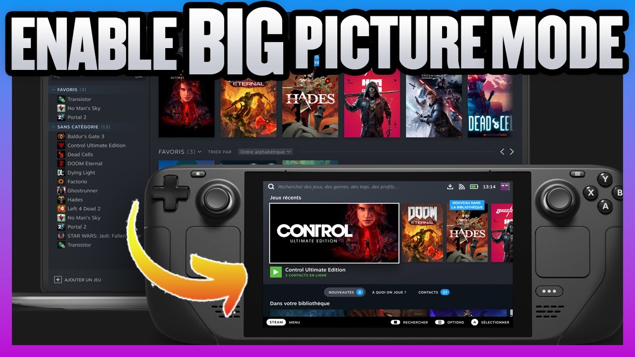 How To Enable Steam Big Picture Mode On Steam Deck, How To Switch Back To Old Steam In Desktop Mode