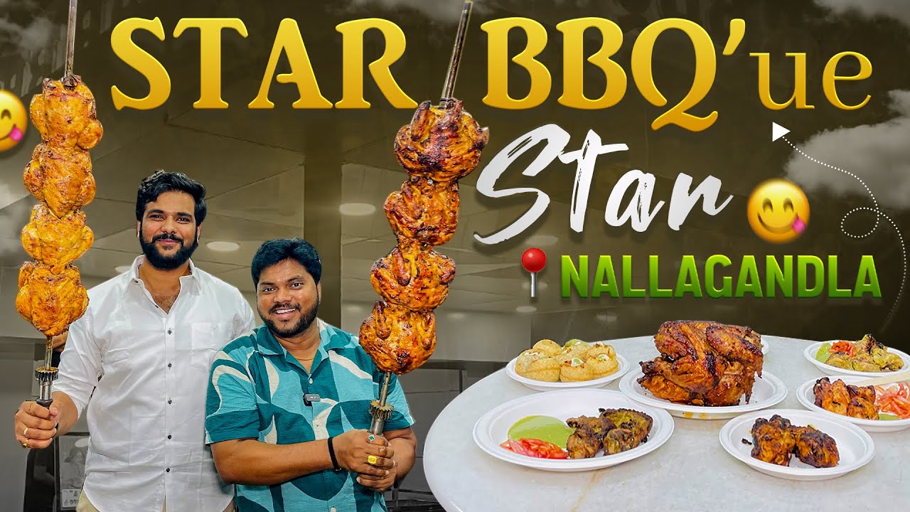 Tasty & Crunchy Chicken Kababs, Grills & Shawarma at STAR BBQ'ue | Hyderabad Food |Nenu Mee Srikanth