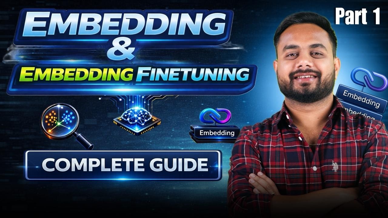 LLM Fine-Tuning 24: Embedding & Embedding Fine-Tuning Full Guide | Train Your Own Embedding Model