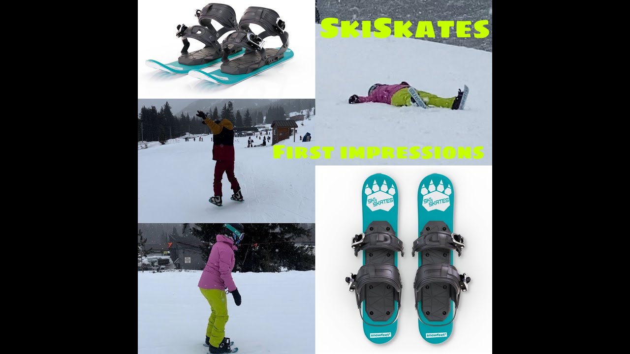 SNOWFEET SKISKATES First Impressions and Unboxing!
