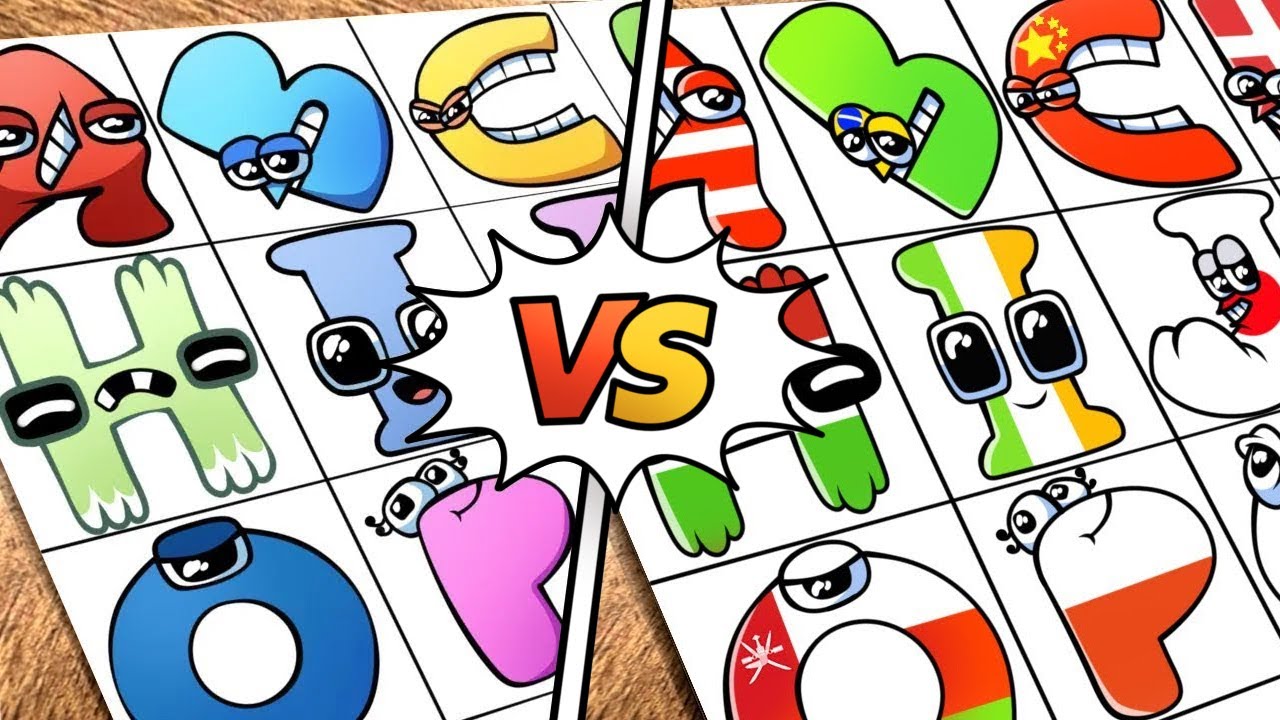 Drawing Alphabet Lore VS Alphabet Lore Сountries (A-Z) / How to draw Alphabet Lore MEME