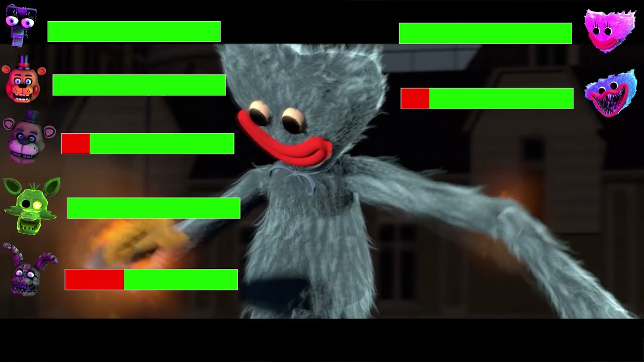 [SFM FNAF] Poppy Playtime vs FNAF AR WITH Healthbars!