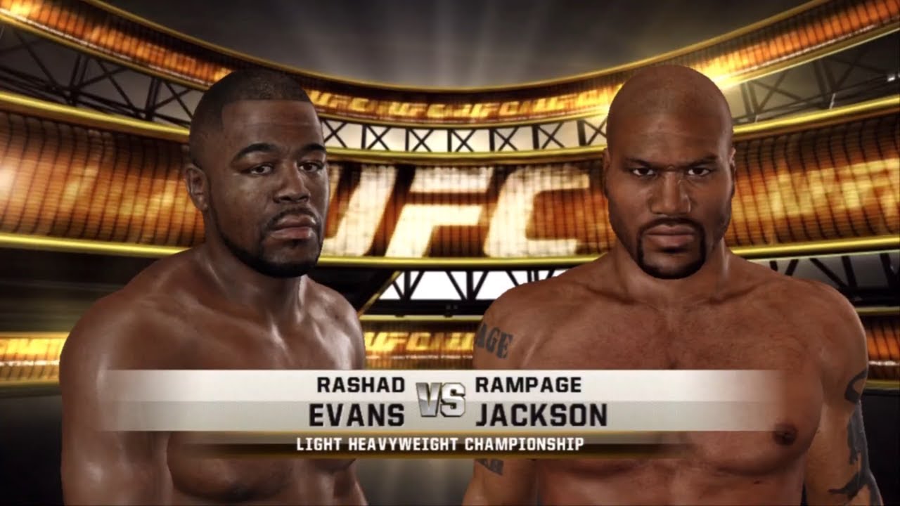UFC Undisputed 3 Gameplay Rashad Evans vs Rampage Jackson