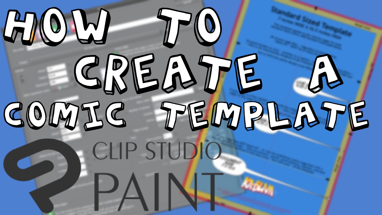 How to create a Comic Book Template in Clip Studio Paint