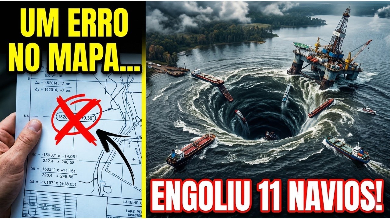 O Erro de Calculo que ENGOLIU um Lago Inteiro e 11 navios