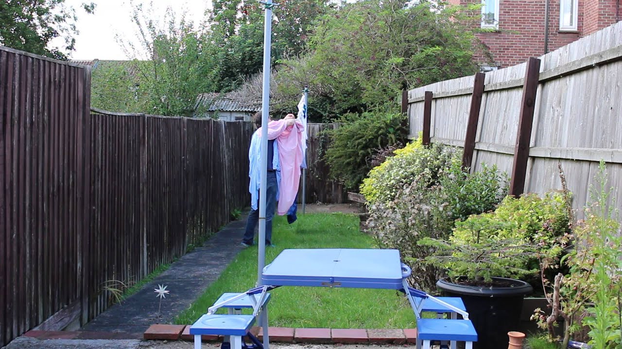 Hanging washing out to dry