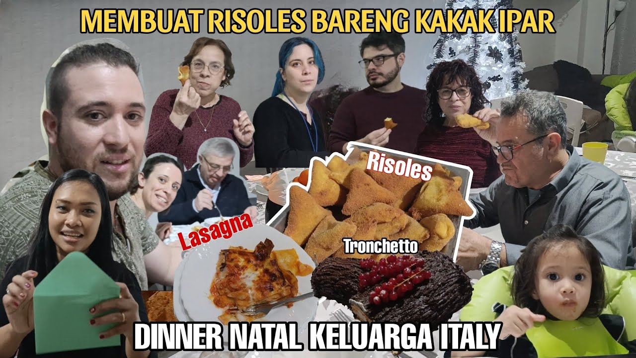BIKIN RISOL BARENG KAKAK IPAR DAN DINNER NATAL DENGAN SEBAGIAN DARI KELUARGA BESAR SUAMI